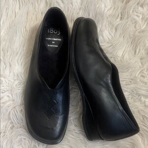 1803 Black Leather Shoes Sz 36
